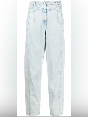 IRO Paris Cadiere Jeans Snow Bleach High Rise Tapered NWT Sz 36